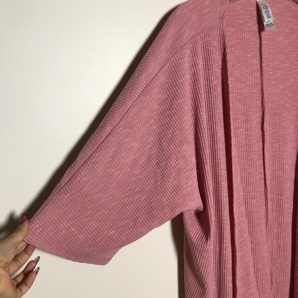 Lularoe Lindsay Pink Cardigan Size S - Picture 4 of 6